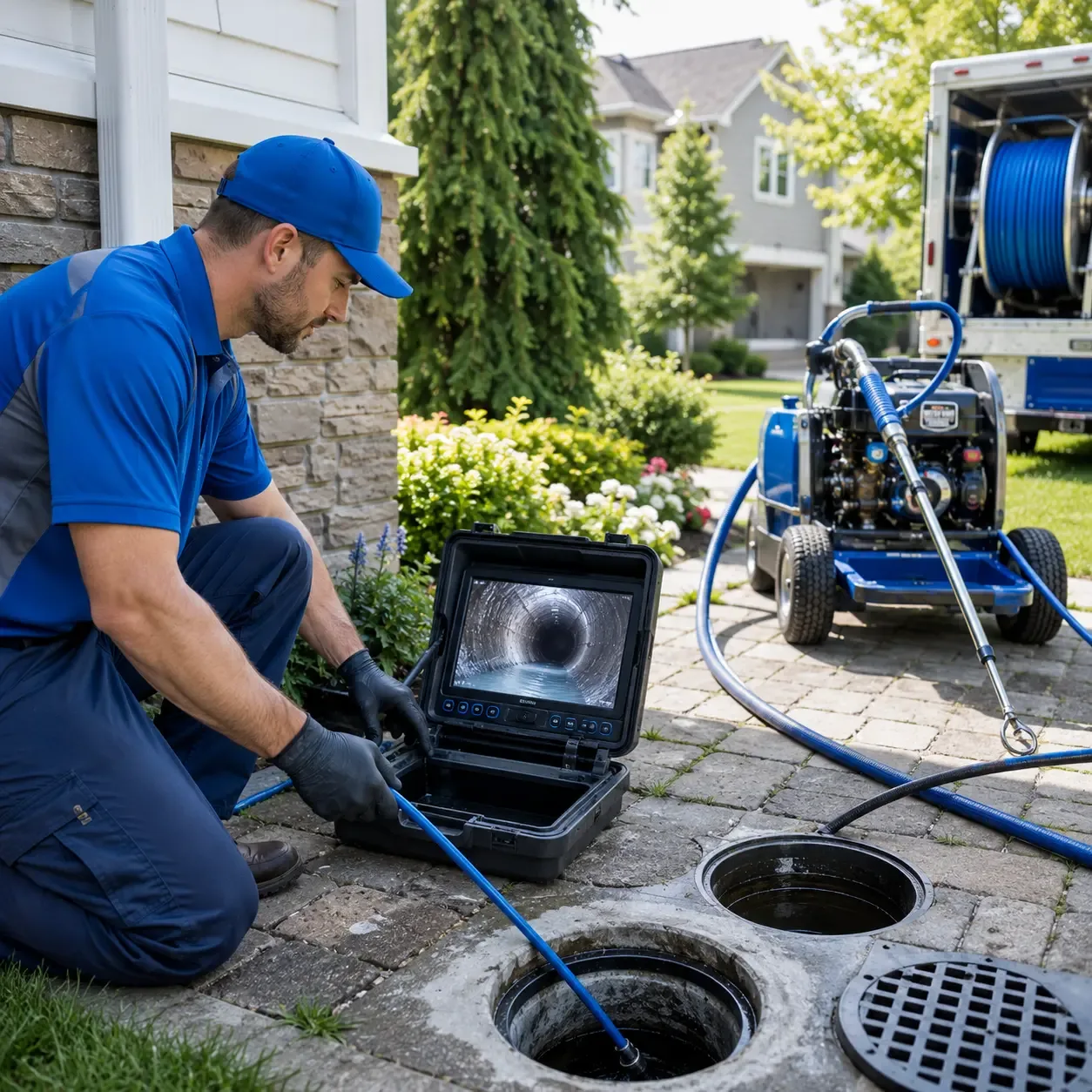 Outdoor drain cleaning professionals serving Lumber City, GA